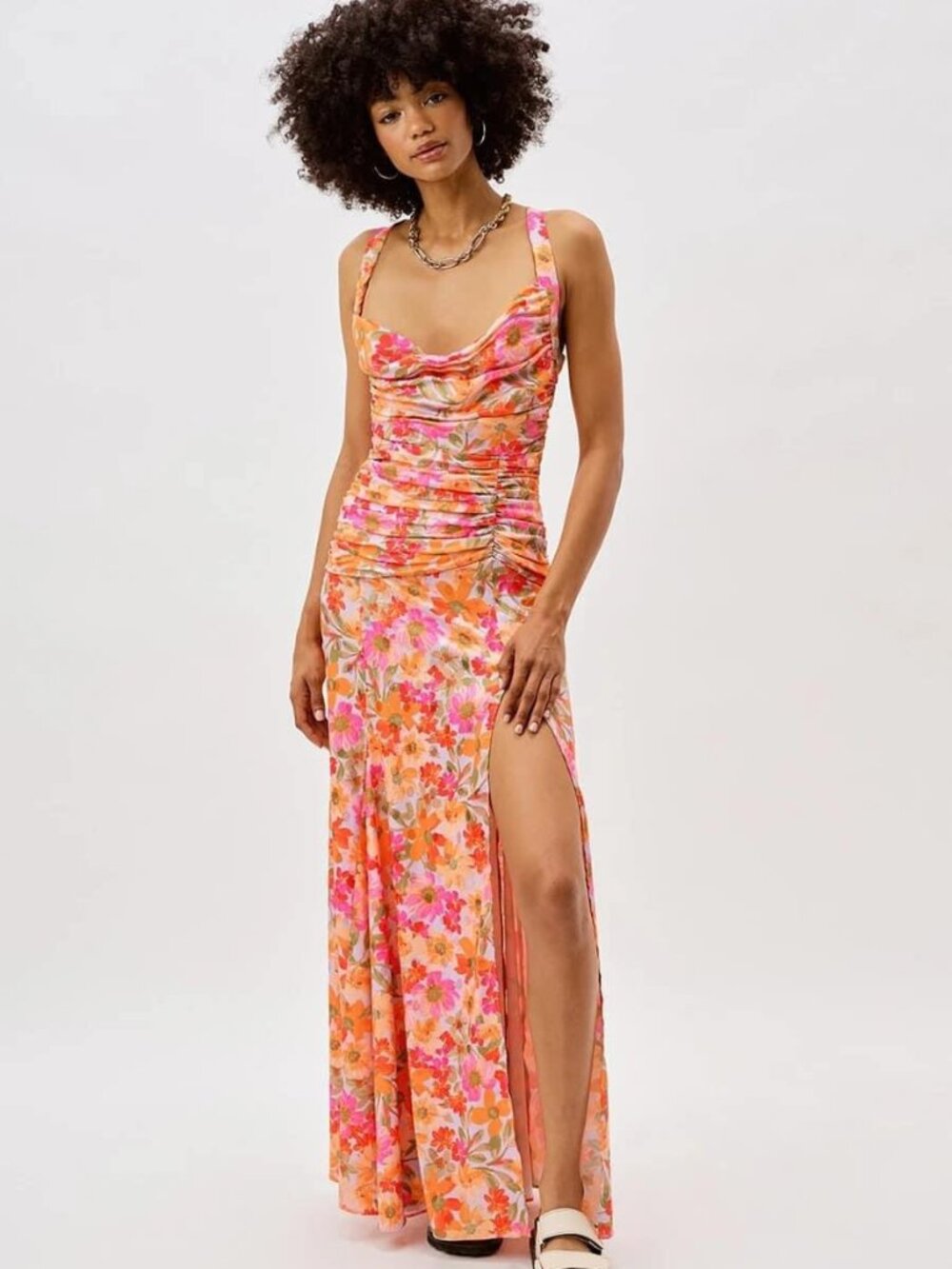 For Love & Lemons Willa Maxi Dress Size XS